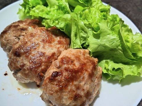 国産チーズ活用❦卵・パン粉不要のハンバーグ